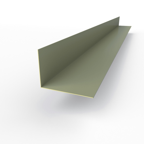 Планка угла внутренняя RAL 7033 оцинкованная c порошковым покрытием 0,45мм