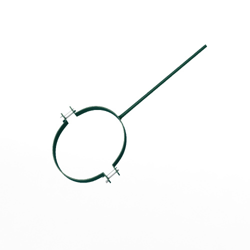 Крепление водосточный трубы сварное оцинкованное порошок ф180х10х250мм RAL 6005