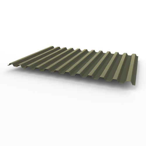 Профнастил оцинкованный с полимерным покрытием полиэстер С21 buildstor 0,65х1051мм RAL 7013 Коричнево-серый Профнастил оцинкованный с полимерным покрытием полиэстер С21 buildstor 0,65х1051мм RAL 7013 Коричнево-серый