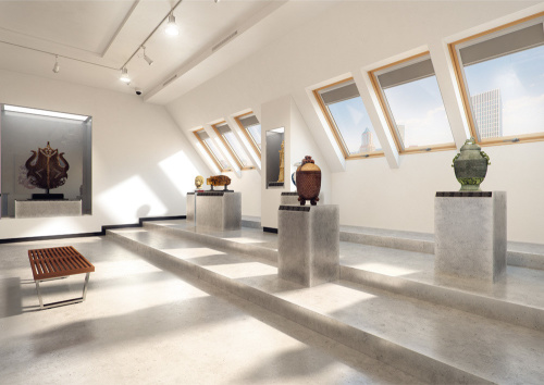 Окно мансардное дерево, лак ручка снизу Fakro FTP-V U3 WiFi Lux 94*118см фото 25