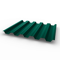 Профнастил НС35 - 0,5 - RAL 6036 оцинкованный, с полимерным покрытием (Полиэстер)