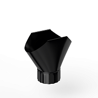 Воронка желоба оцинкованная накладная порошок ф180мм RAL 9005