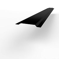 Нащельник RAL 9005 оцинкованный c порошковым покрытием 0,45мм