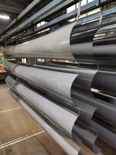 Желоб водосточный оцинкованный порошок ф120х2000мм RAL 7040 фото 11