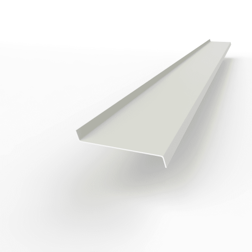 Отлив оконный оцинкованный c порошковым покрытием 0,7мм RAL 9001