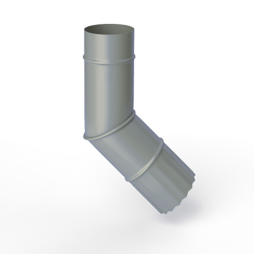 Колено водосточное оцинкованное порошок ф150мм RAL 7042