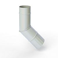 Колено водосточное оцинкованное порошок ф120мм RAL 7035