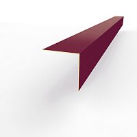 Планка угла внешнего RAL 4004 оцинкованная c порошковым покрытием 0,45мм