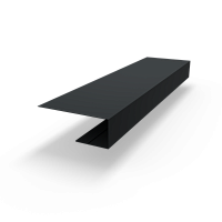 j планка RAL 7021 оцинкованная c порошковым покрытием 0,45мм