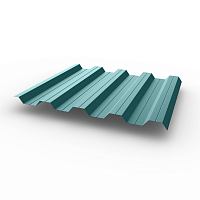Профнастил НС44 (RAL 6034) 0,45х1047мм оцинкованный, с полимерным покрытием (Полиэстер)