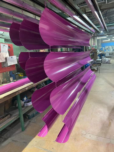 Желоб водосточный оцинкованный порошок ф120х2000мм RAL 7031 фото 10