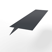 Карнизная планка RAL 7024 оцинкованная с порошковым покрытием 0,45 мм