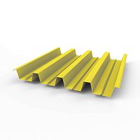 Профнастил оцинкованный с полимерным покрытием полиэстер Н60 buildstor 0,7х845мм RAL 1018 Цинково-жёлтый