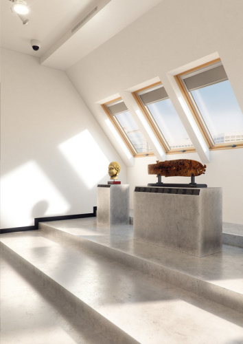 Окно мансардное дерево, лак ручка снизу Fakro FTP (CH Китай) Profi 55*98см фото 10