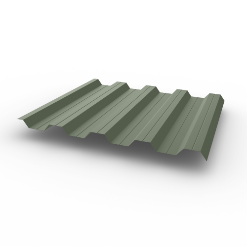 Профнастил НС44 (RAL 7033) 0,7х1047мм оцинкованный, с полимерным покрытием (Полиэстер)