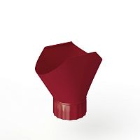 Воронка желоба оцинкованная накладная порошок ф180мм RAL 3003