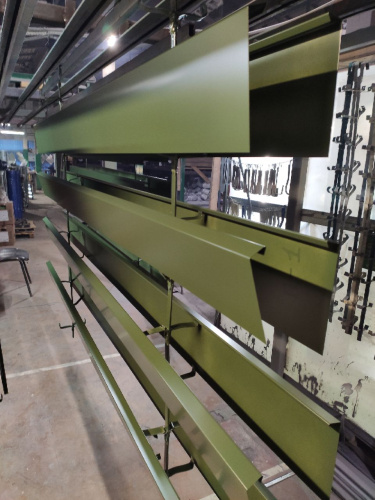 Лобовая планка (RAL 6020) оцинкованная, с порошковым покрытием 0,45 мм фото 2