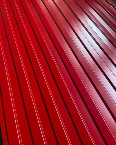 Профнастил оцинкованный с полимерным покрытием С10 Grand line Optima 0,45х1180мм RAL 7004 фото 2