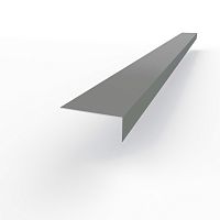 Лобовая планка (RAL 7037) оцинкованная, с порошковым покрытием 0,45 мм