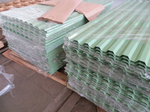 Профнастил оцинкованный с полимерным покрытием С21 Grand line Optima 0,45х1040мм RAL 7005 фото 5