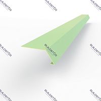 Карнизная планка RAL 6019 оцинкованная c порошковым покрытием 0,45мм