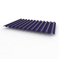 Профнастил оцинкованный с полимерным покрытием полиэстер С21 buildstor 0,5х1051мм RAL 5022 Ночной синий