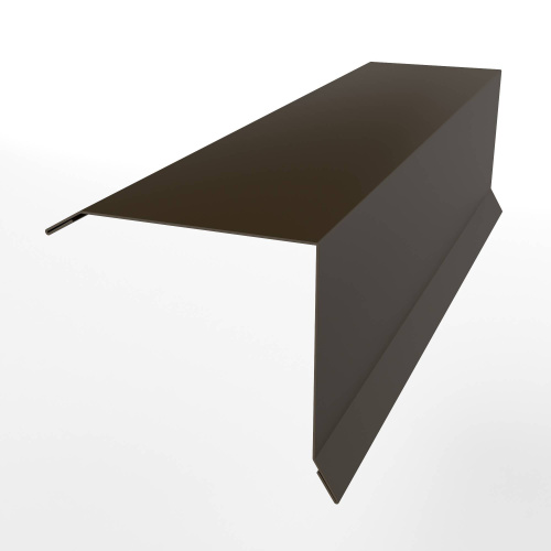 Планка примыкания нижняя для кровли оцинкованная с порошковым покрытием 0,45мм ширина менее 625 мм RR 32