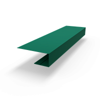 j планка RAL 6016 оцинкованная c порошковым покрытием 0,45мм