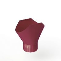 Воронка желоба оцинкованная накладная порошок ф150мм RAL 4002