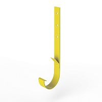 Крепление желоба водосточного короткое c порошковым покрытием ф150x350мм RAL 1018