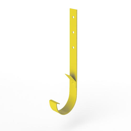 Крепление желоба водосточного короткое c порошковым покрытием ф150x350мм RAL 1018 Крепление желоба водосточного короткое c порошковым покрытием ф150x350мм RAL 1018