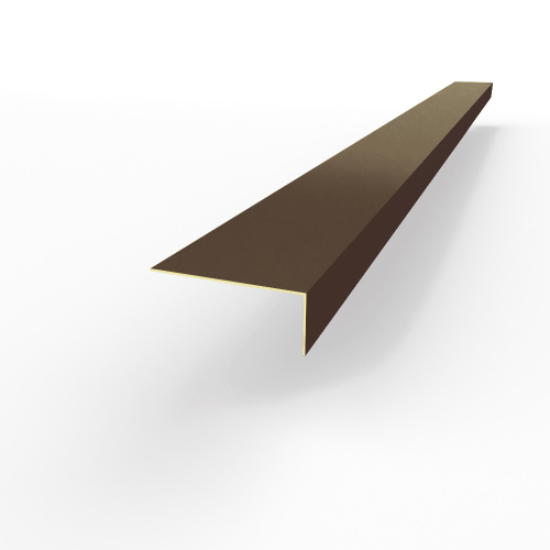 Лобовая планка (RAL 8017) оцинкованная, с порошковым покрытием 0,45 мм