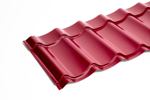 Металлочерепица Монтеррей классик оцинкованная с полимерным покрытием 0.5x1180мм  RAL 1015 фото 3