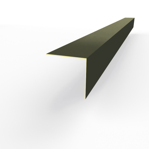 Планка угла внешнего RAL 6008 оцинкованная c порошковым покрытием 0,45мм