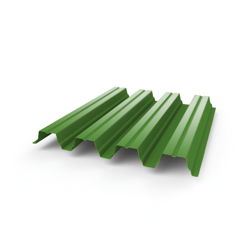 Профнастил Н75 - 0,7 (RAL 6018) с полимерным покрытием (полиэстер)