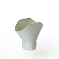 Воронка желоба оцинкованная накладная порошок ф120мм RAL 7035