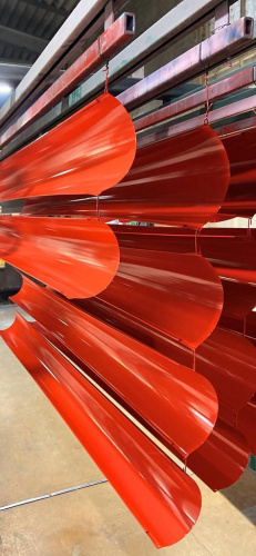 Желоб водосточный оцинкованный порошок ф120х2000мм RAL 3020