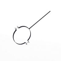 Крепление водосточный трубы сварное оцинкованное порошок ф220х10х250мм RAL 7024