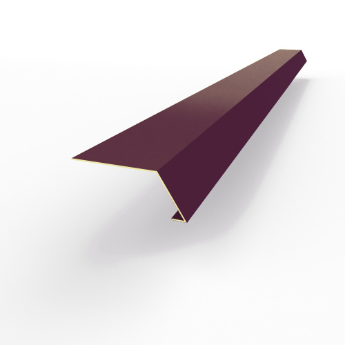 Карнизная планка RAL 4007 оцинкованная c порошковым покрытием 0,45мм