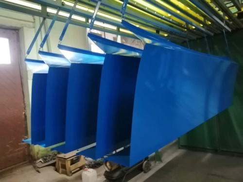 Парапет плоский RAL 5005 полиэстер 0,7 мм фото 2