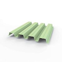 Профнастил оцинкованный с полимерным покрытием полиэстер Н57 buildstor 0,65х801мм RAL 6019 Бело-зелёный