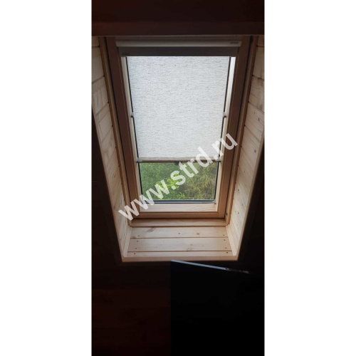 Окно мансардное дерево, лак ручка снизу Velux GLL FK06 1061B Дизайн WoodLine 66*118см фото 34
