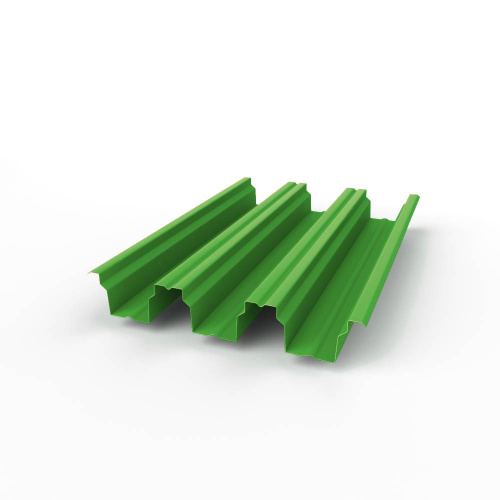 Профнастил оцинкованный с полимерным покрытием полиэстер Н114 buildstor 1х646мм RAL 6018 Желто-зелёный