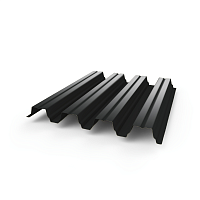 Профнастил Н75 - 0,65 (RAL 9011) с полимерным покрытием (полиэстер)