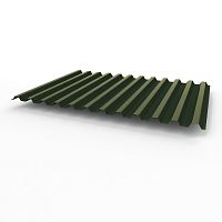 Профнастил оцинкованный с полимерным покрытием полиэстер С21 buildstor 0,55х1051мм RAL 6007 Бутылочно-зелёный