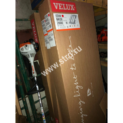 Окно мансардное дерево, лак ручка снизу Velux GLL FK06 1061B Дизайн WoodLine 66*118см фото 17