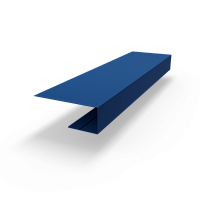 j планка RAL 5010 оцинкованная c порошковым покрытием 0,45мм