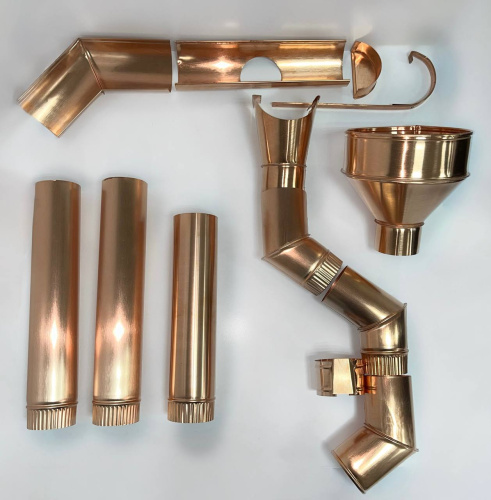 Желоб водосточный медный ф150х2000мм