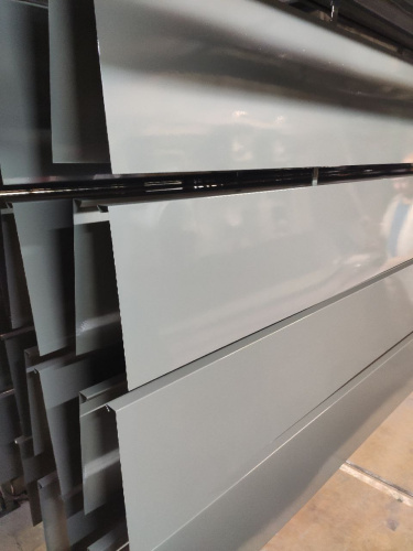 Карнизная планка RAL 7040 оцинкованная c порошковым покрытием 0,45мм фото 3