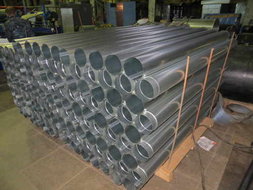 Труба водосточная оцинкованная ф130х1250мм Труба водосточная оцинкованная ф130х1250мм